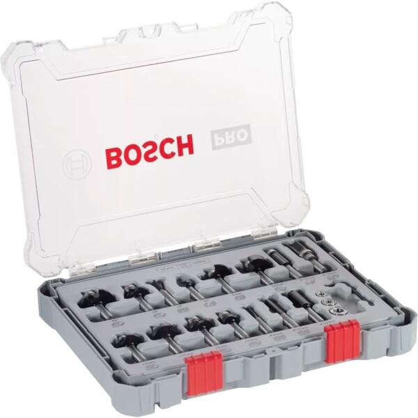 

Набор комбинированных фрез Bosch Professional 8мм 15шт (2.607.017.472)