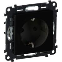 Розетка Legrand Valena Life, 16А, 250V, 2К+З Schuko, матовий чорний (756321)