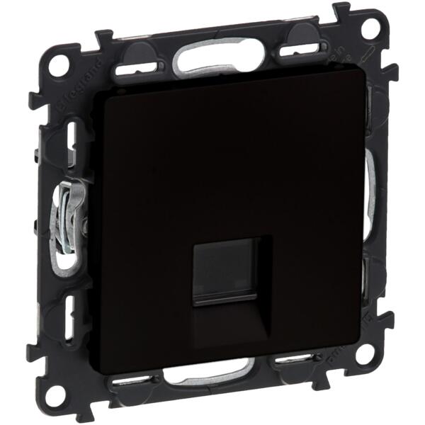 

Розетка Legrand Valena Life, RJ45 кат. 5e UTP, матовый черный (756340)