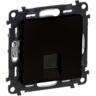 Розетка Legrand Valena Life, RJ45 кат. 5e UTP, матовий чорний (756340)