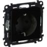Розетка Legrand Valena Life, 16А, 250V, 2К+З Schuko, зі шторками, матовий чорний (756320)