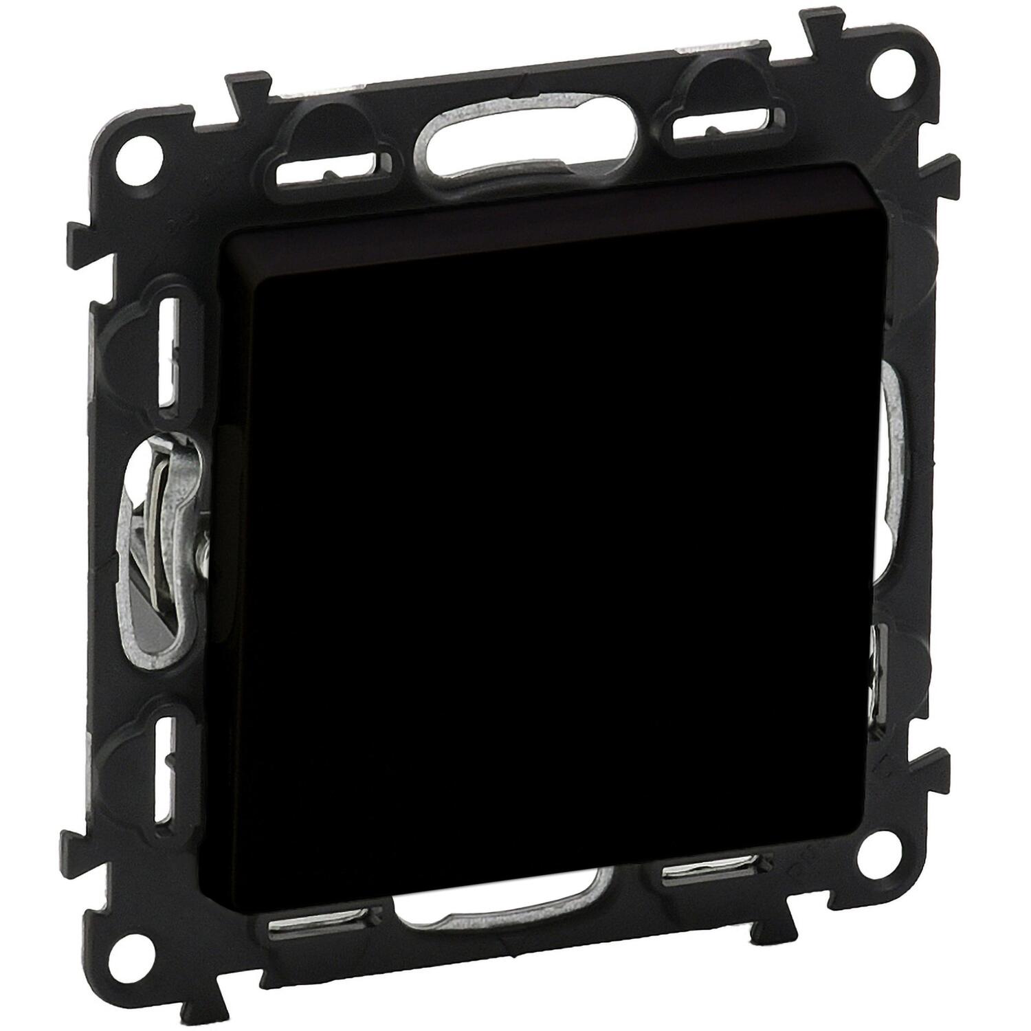 Переключатель Legrand Valena Life, 10AX, 250V, промежуточный, матовый черный (756317) фото 