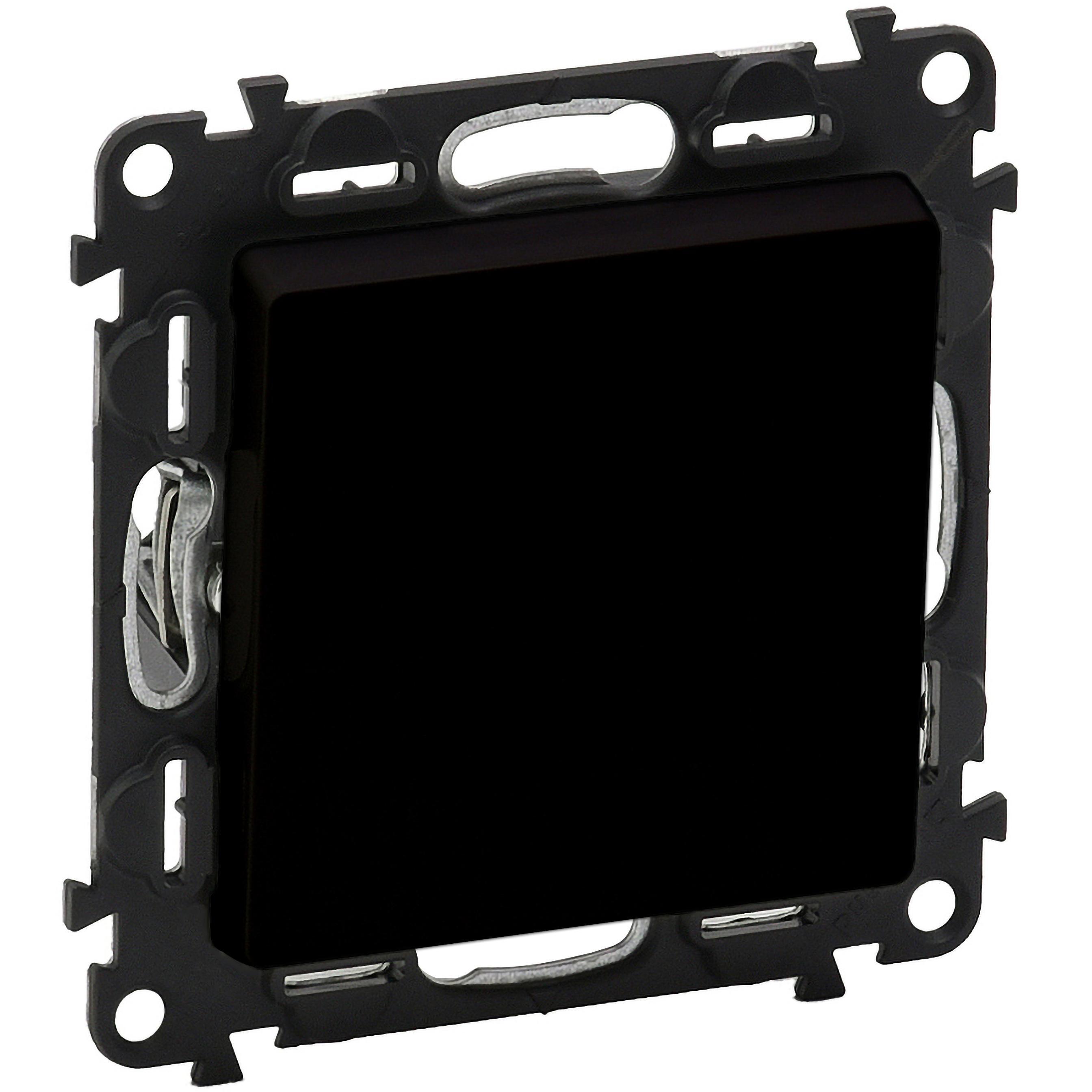 Переключатель Legrand Valena Life, 10AX, 250V, промежуточный, матовый черный (756317) фото 1