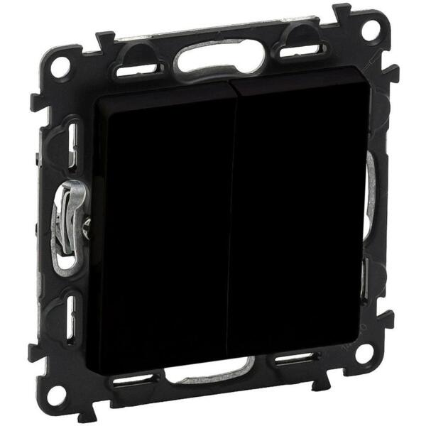 

Выключатель Legrand Valena Life, 2-х клавишный, 10AX, 250V, матовый черный (756305)