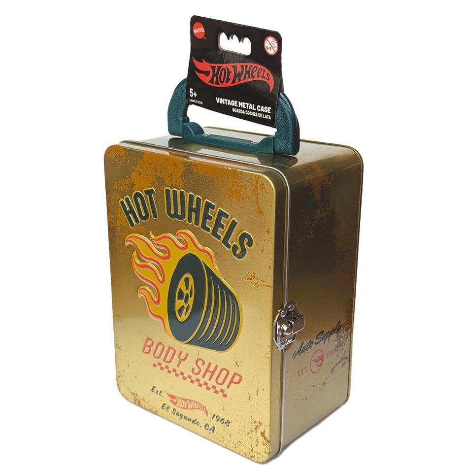 Винтажный золотистый контейнер для 18 машинок Hot Wheels (HWCC22G) фото