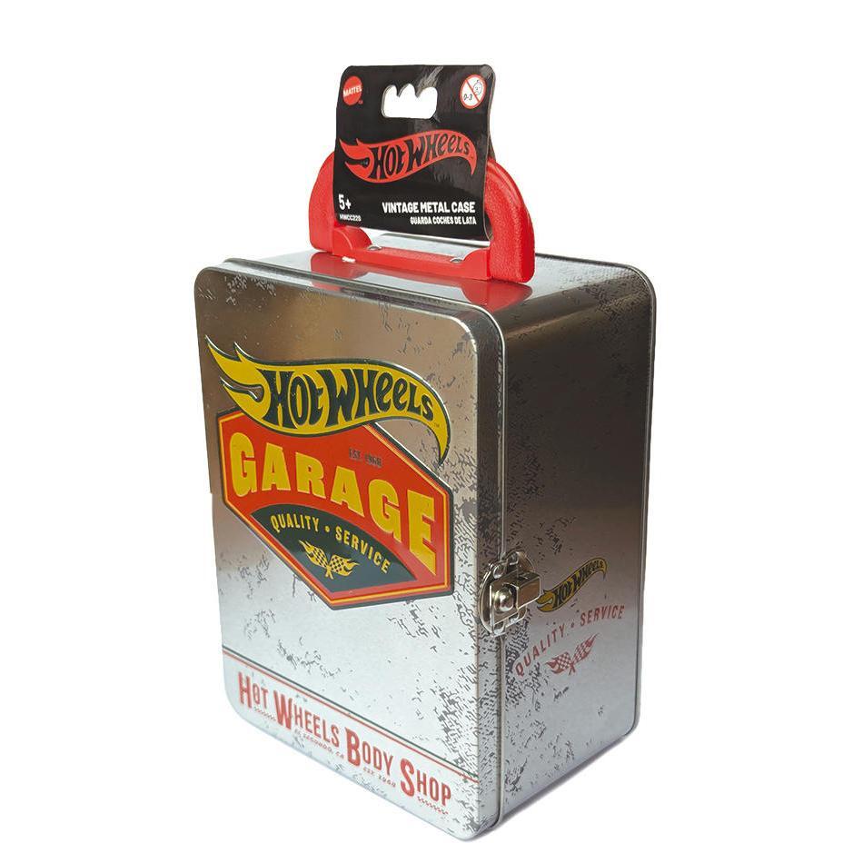 Винтажный серебристый контейнер для 18 машинок Hot Wheels (HWCC22S) фото
