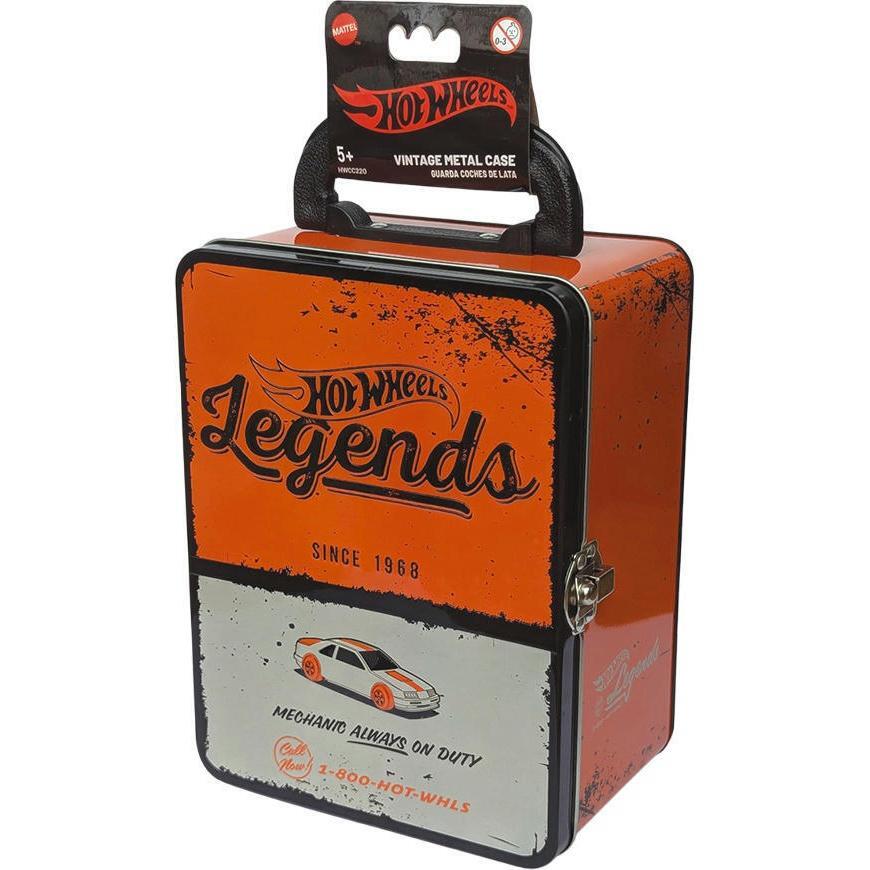 Винтажный оранжевый контейнер для 18 машинок Hot Wheels (HWCC22O) фото 1