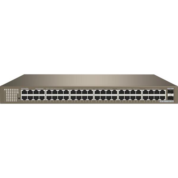 Коммутатор TENDA TEG1050F 48xGE, 2xSFP Combo, Неуправляемый