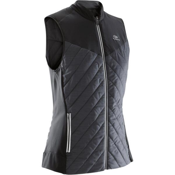 

Жилет женский для бега Kiprun Run Warm 8395605 44 черный