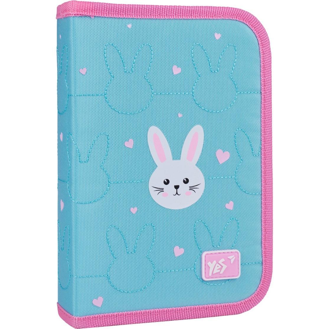 Пенал твердий YES одинарний з двома клапанами HP-04 Funny Bunny (533625)фото1