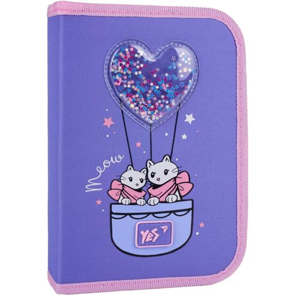 

Пенал твердый YES одинарный с двумя клапанами HP-04 Purr Meow (533624)