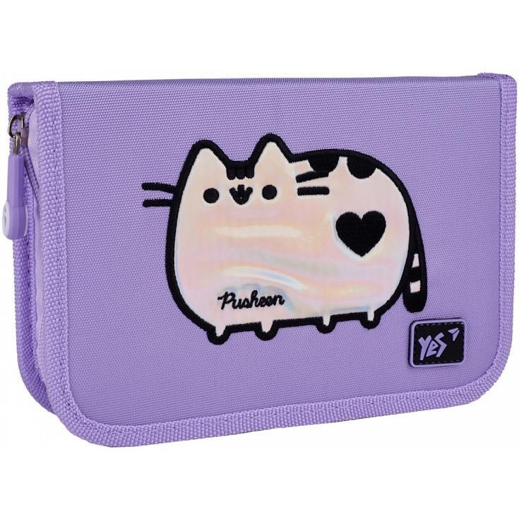 Пенал твердий YES одинарний з двома клапанами HP-04 Pusheen Shiny (533628)фото1