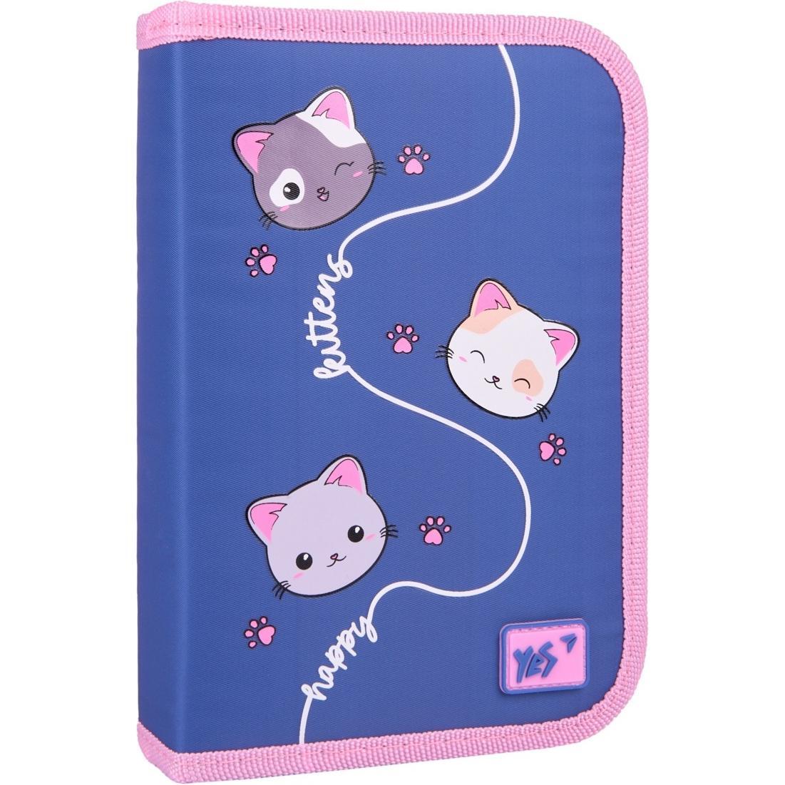 Пенал твердий YES одинарний з двома клапанми HP-04 Meow-Meow (533623)фото1