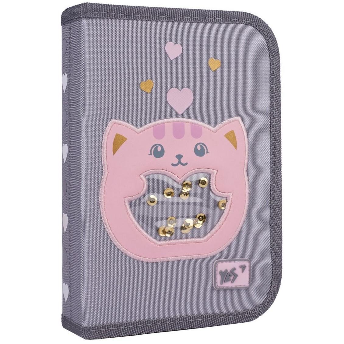 Пенал твердий YES одинарний з клапаном HP-03 With Love (533659)фото1