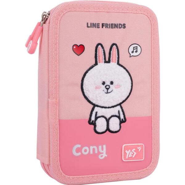 

Пенал твердый YES двойной HP-01 Line Friends Pretty Choco and Cony (533638)