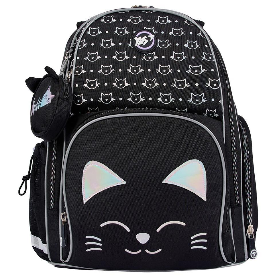 Рюкзак школьный полукаркасный YES S-100 Smiling Cats (559871) фото 1