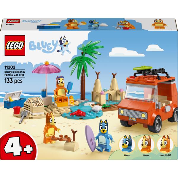 

LEGO 11202 Bluey Пляж и семейная поездка на автомобиле Блуи