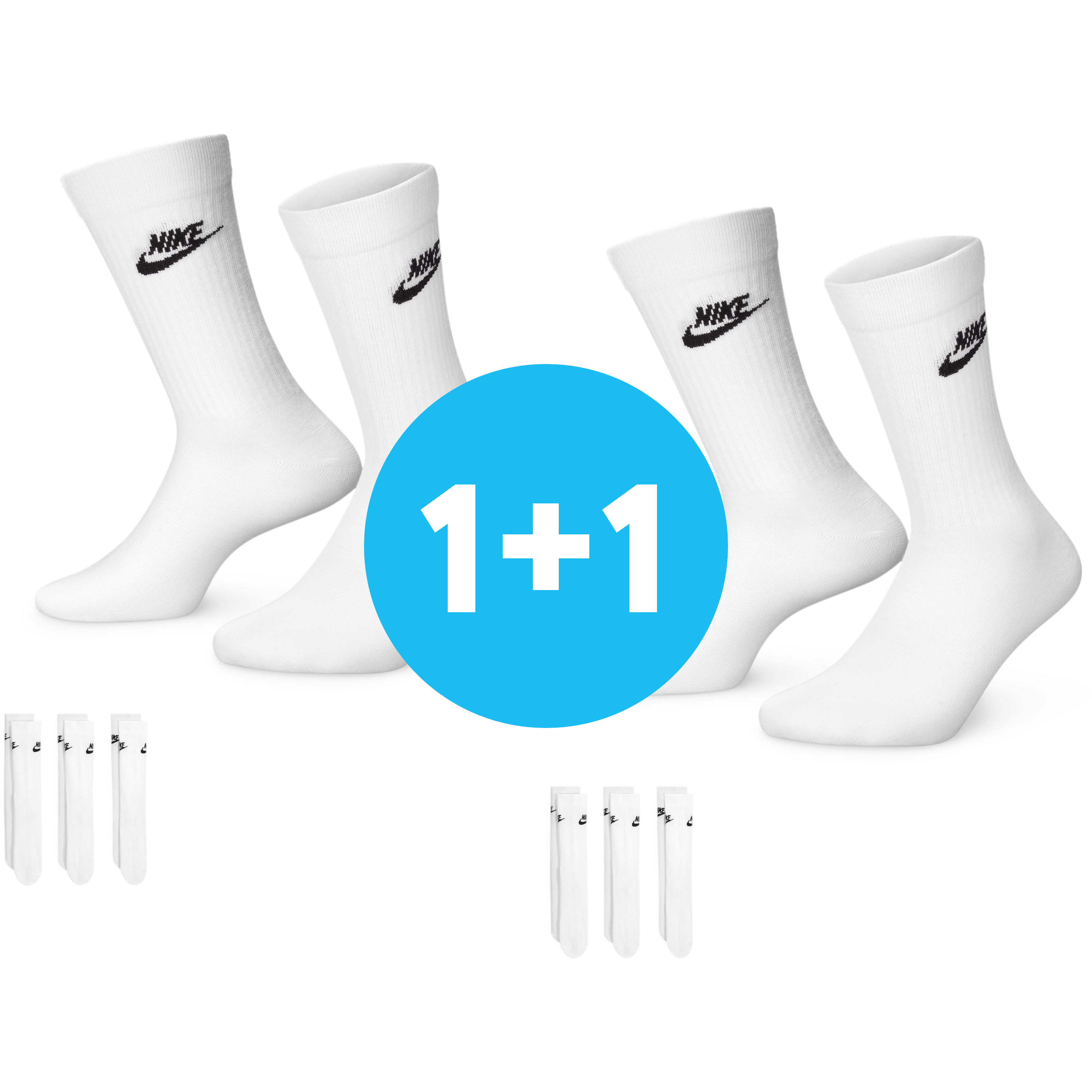 Набор носков Nike U Nk Nsw Everyday Essential Cr DX5025-100 L белые фото 1