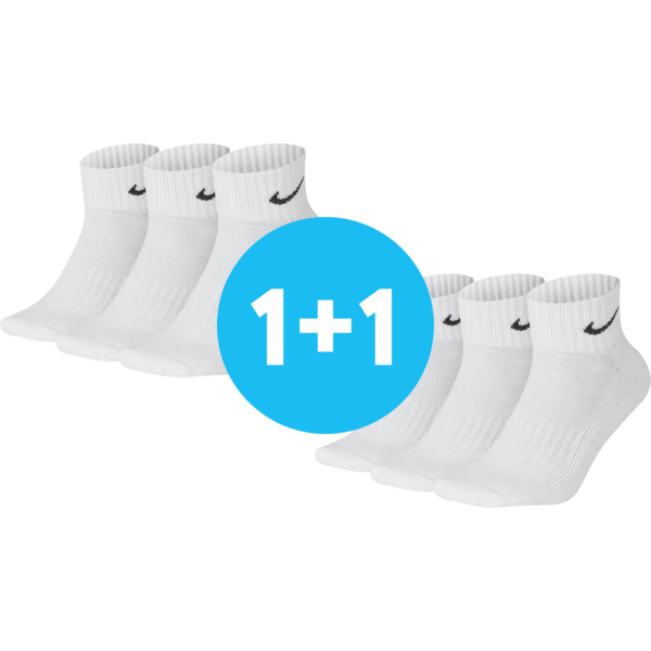 

Набор носков Nike U Nk Cush Qtr 3pr-Value 108 SX4926-101 L белые