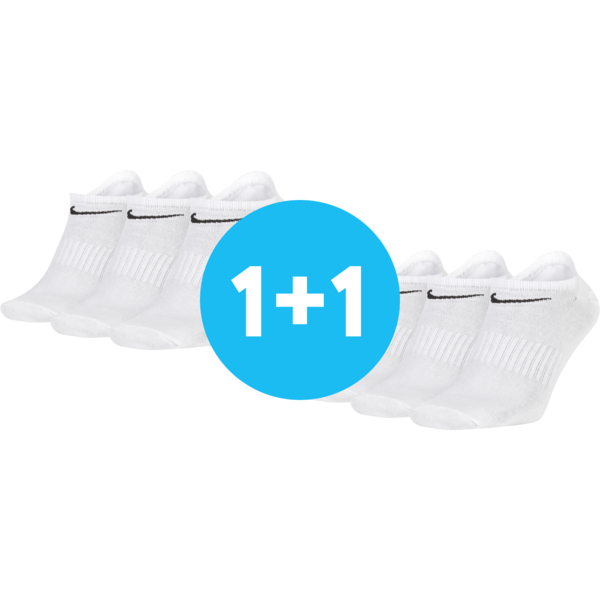 Набор носков Nike U Nk Everyday Ltwt Ns 3pr 132 SX7678-100 XL белые фото