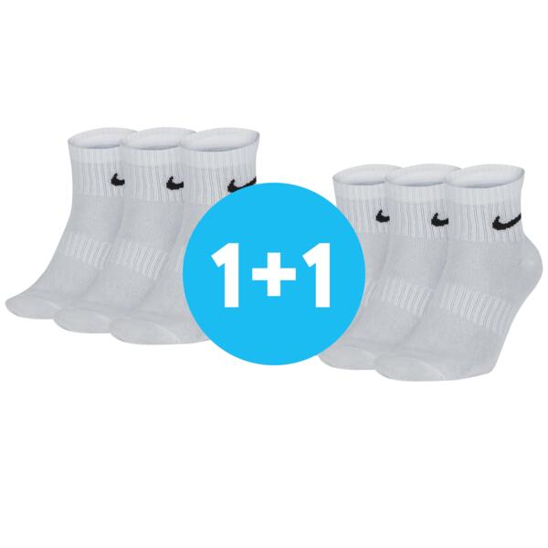 

Набор носков Nike U Nk Ed Ltwt Ankle 132 SX7677-100 XL 3 пары белые
