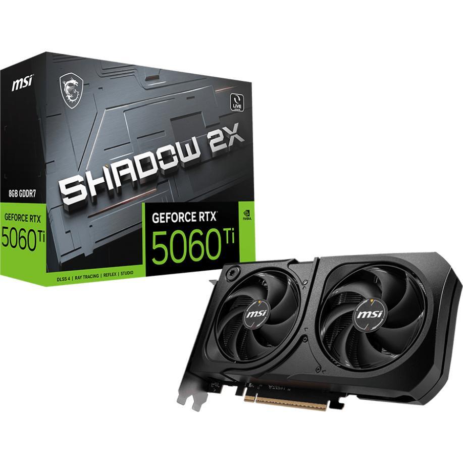 Видеокарта MSI GeForce RTX 5060 Ti 8GB GDDR7 SHADOW 2X PLUS (912-V536-068) фото 