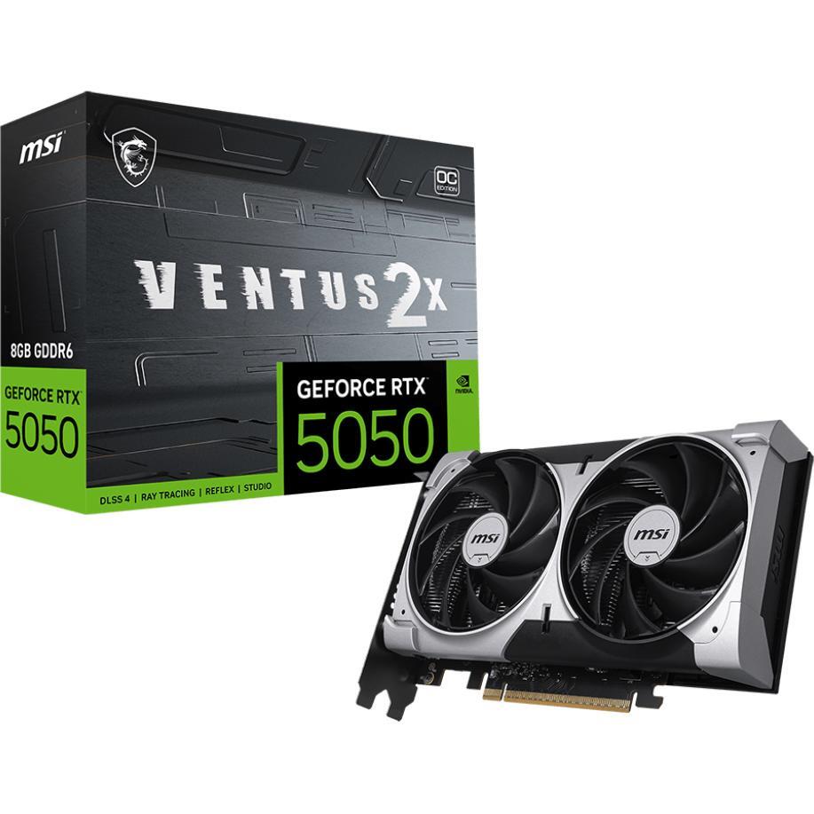 Видеокарта MSI GeForce RTX 5050 8GB GDDR6 VENTUS 2X OC (912-V538-002) фото 1