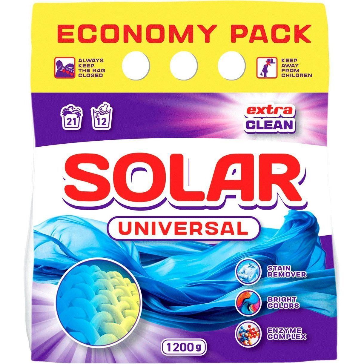 Стиральный порошок Solar Universal для ручной и автоматической стирки 1.2 кг фото 1
