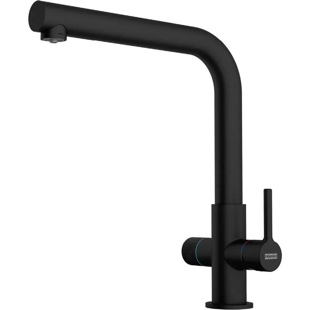 Змішувач Franke Lina L Clear Water 2.0, 254 мм, чорний матовий (120.0730.802)фото1