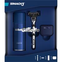 Подарунковий набір: бритва Gillette Mach3 + Гель для гоління + Дорожній чохол для бритви