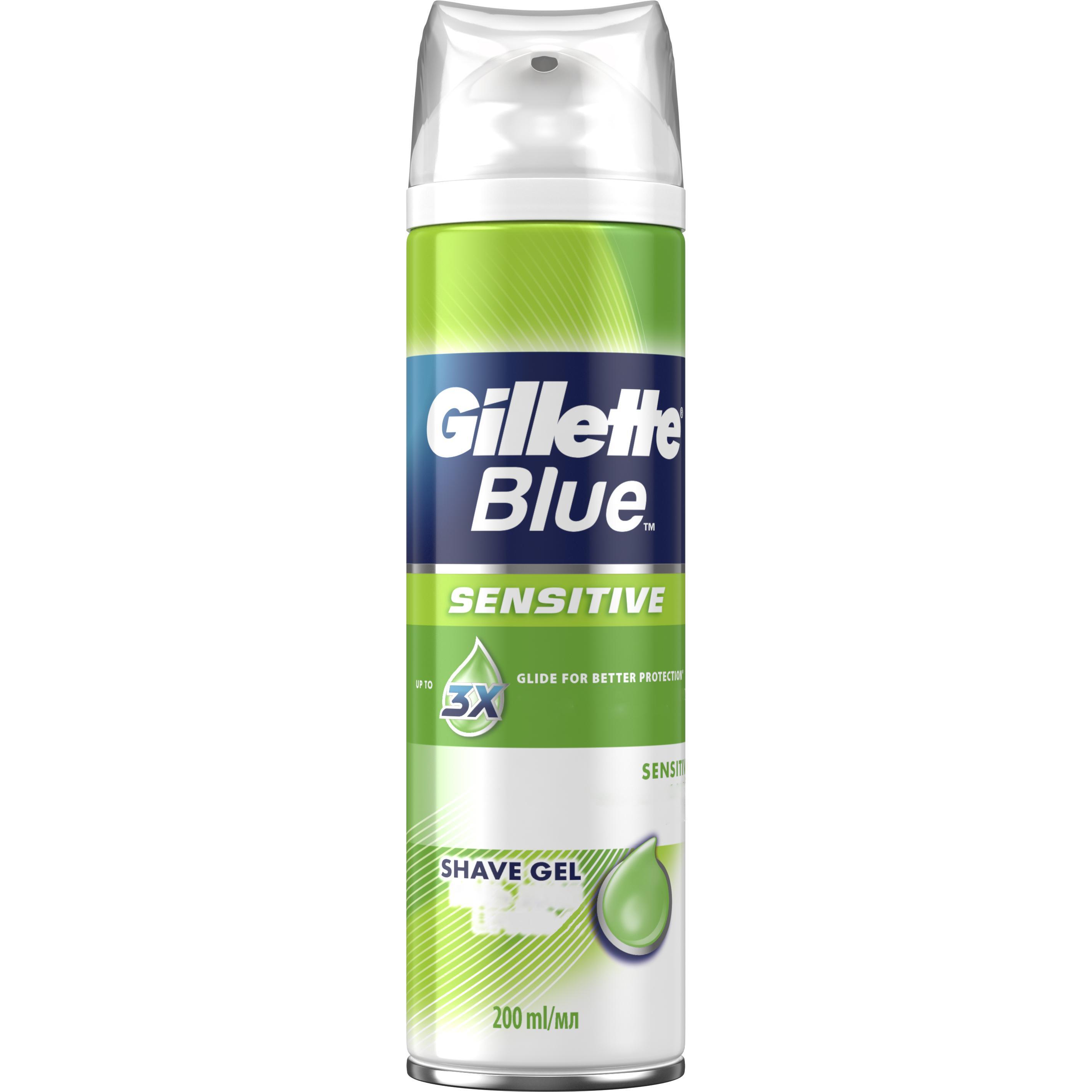 Гель для бритья Gillette Blue для чувствительной кожи 200 мл фото 1