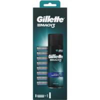 Подарунковий набір Gillette картриджі Mach3 8 шт + гель для гоління Mach3 Extra Comfort 200 мл