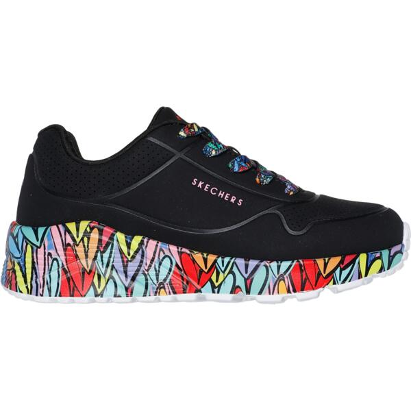 

Кроссовки подростковые для девочек Skechers Uno Lite - Subtle Love 314088L BKMT 33.5 (2 US) черный
