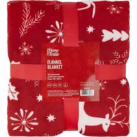 Плед ARDESTO Christmas Flannel 160х200см, 100% полиэстер, оленей, красный (ART0126PB)
