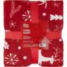 Плед Ardesto Christmas Flannel 160х200см, 100% поліестер, олені, червоний (ART0126PB)