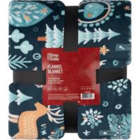 Плед ARDESTO Christmas Flannel 160х200см, 100% полиэстер, оленей, зеленый (ART0127PB)