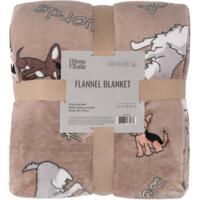 Плед ARDESTO Flannel 160х200см, 100% песики в очках (ART0129PB)