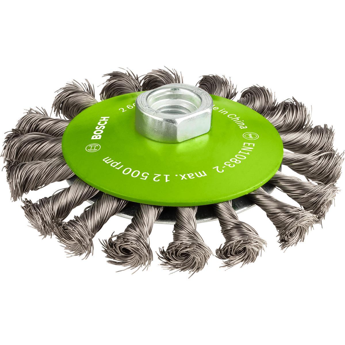 Щетка дисковая Bosch Professional 115мм 0.35мм M14 (2.608.622.109) фото 1