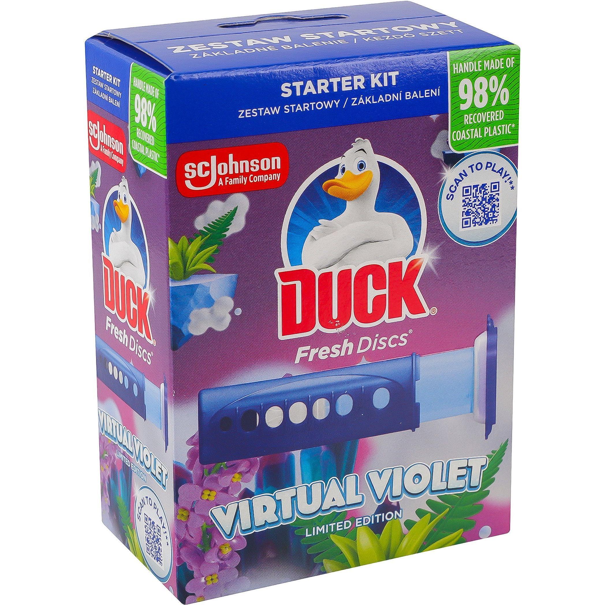Диски чистоти для унітазу Duck Virtual Violetфото1