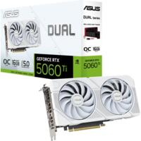 Видеокарта ASUS GeForce RTX 5060 TI 16GB GDDR7 OC DUAL WHITE (90YV0MH6-M0NA00)