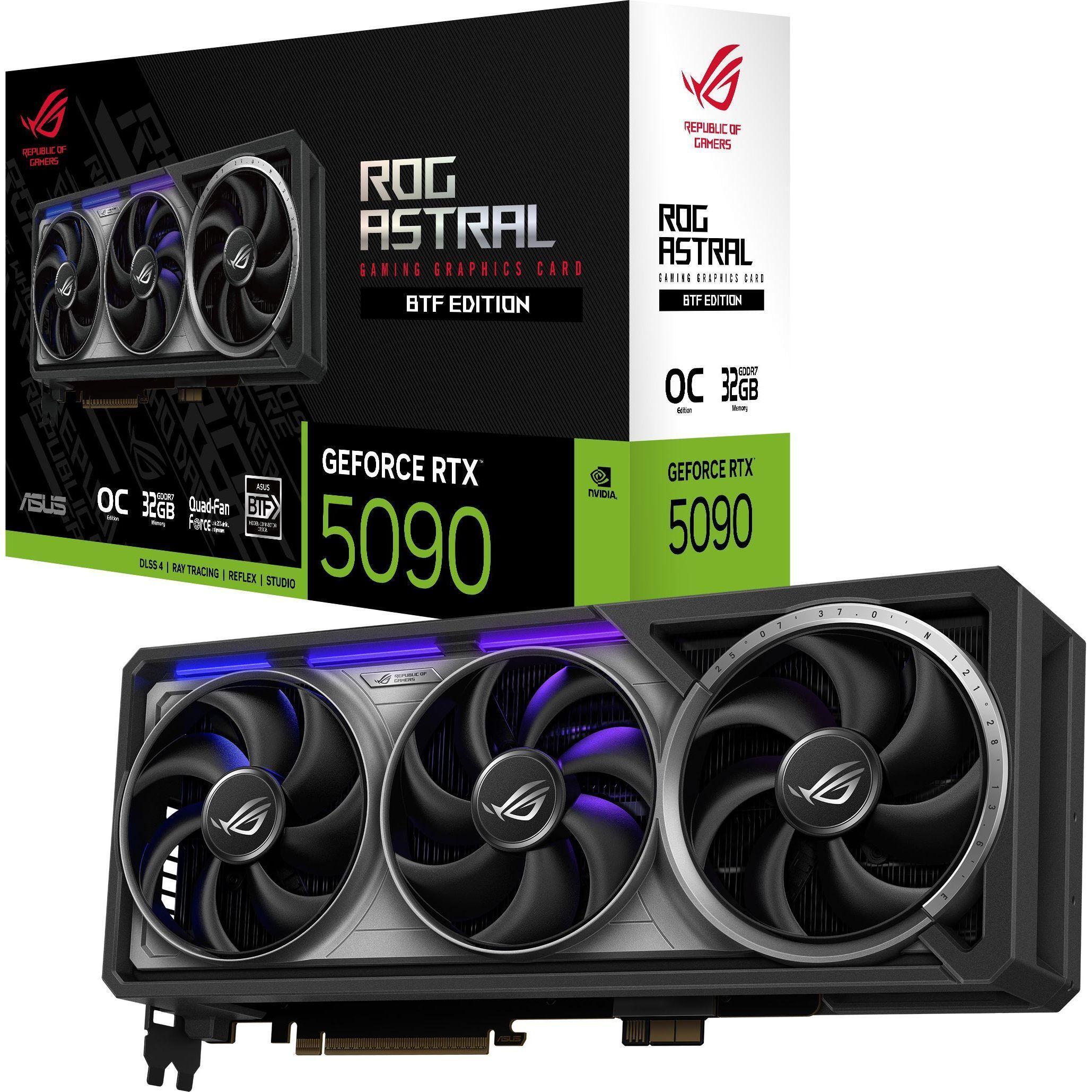 Видеокарта ASUS ROG Astral GeForce RTX 5090 32GB GDDR7 BTF OC Edition (90YV0NF0-M0NA00) фото 1
