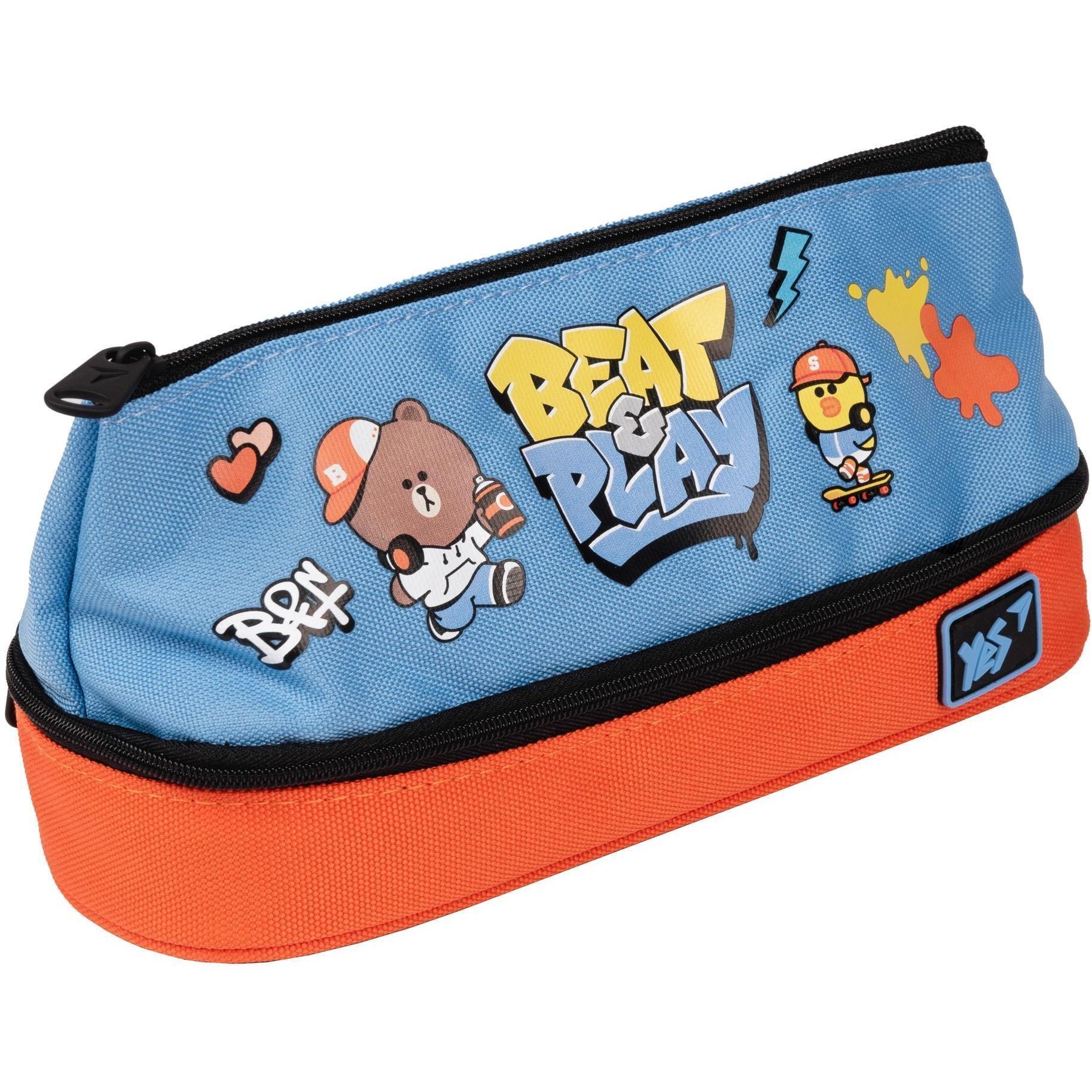 Пенал м'який YES PH-24-2 Line Friends (533509)фото1