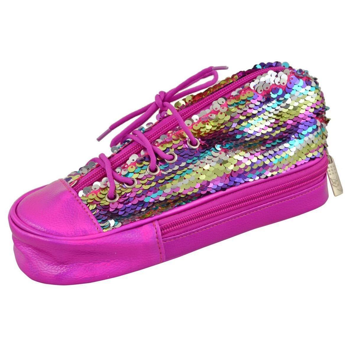 Пенал м'який YES TP-24 Sneakers with sequins rainbow (532722)фото1