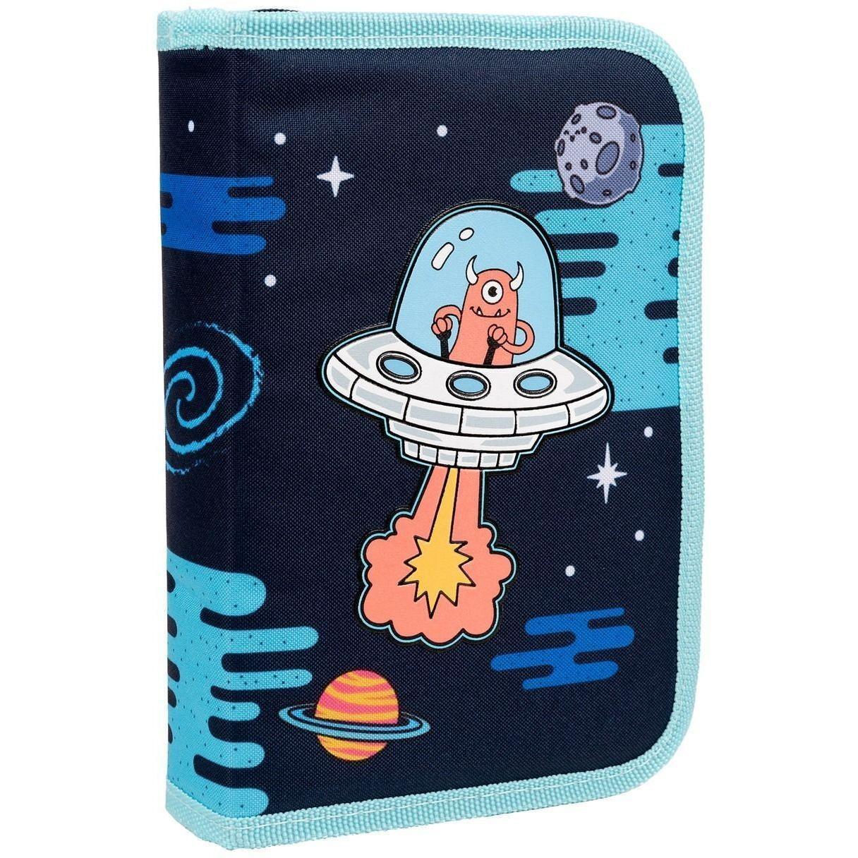 Пенал твердый 1Вересня одинарный с двумя клапанами HP-04 Out Of Space (533457) фото 1