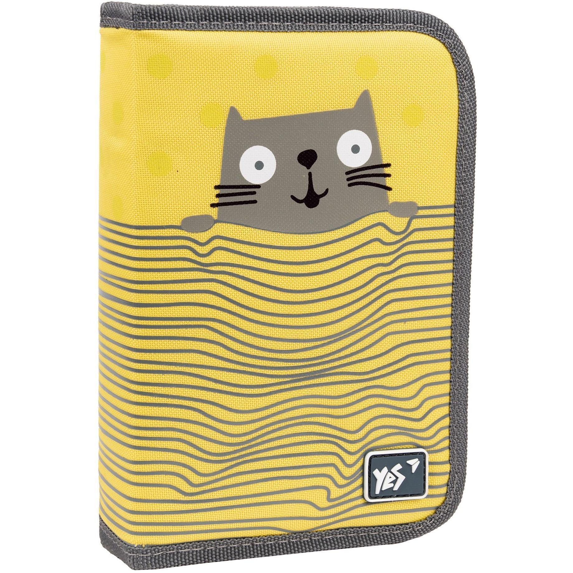 Пенал твердий YES одинарний з двома клапанами HP-04 Kitty (533424)фото1