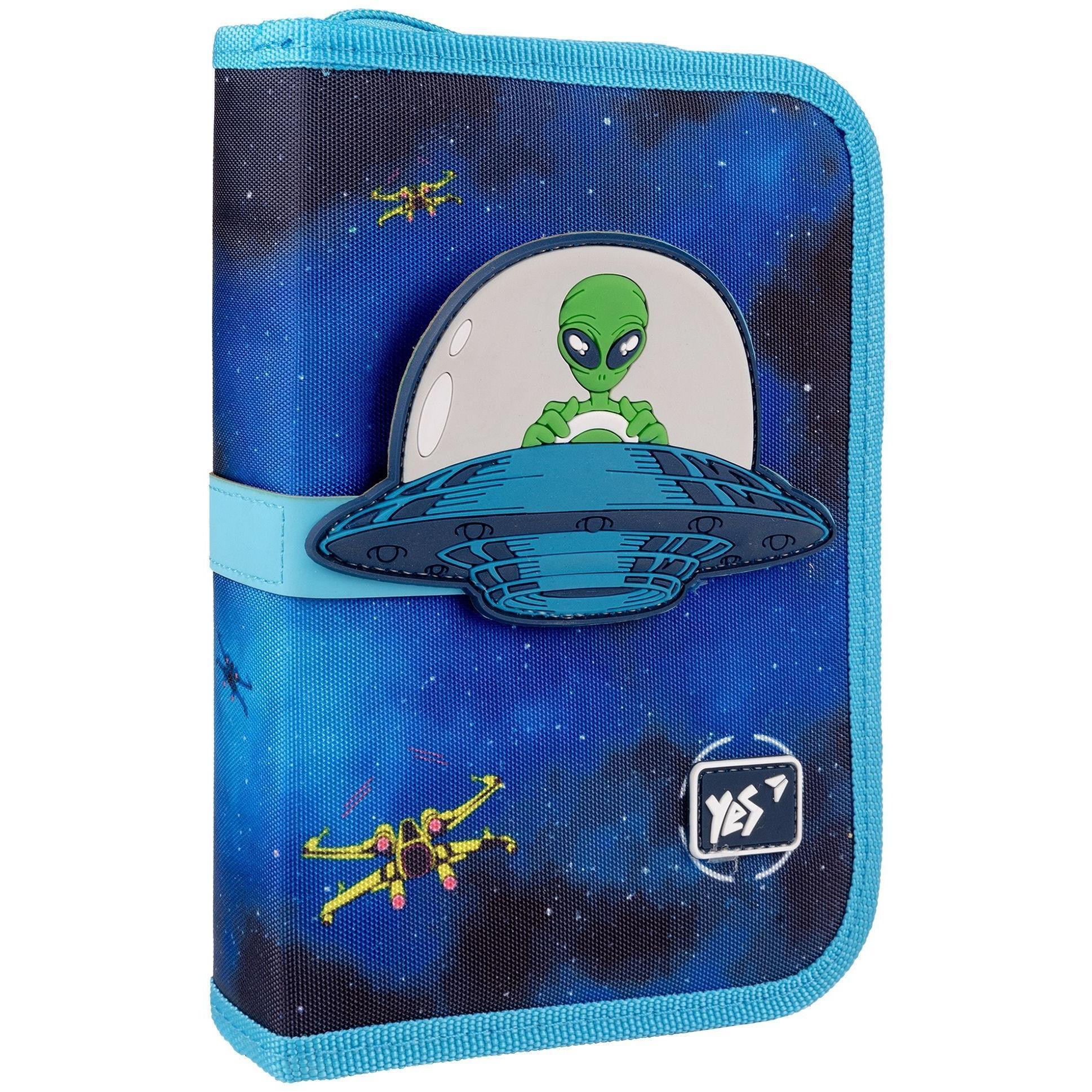 Пенал твердий YES одинарний з двома клапанами HP-04 UFO (533594)фото1