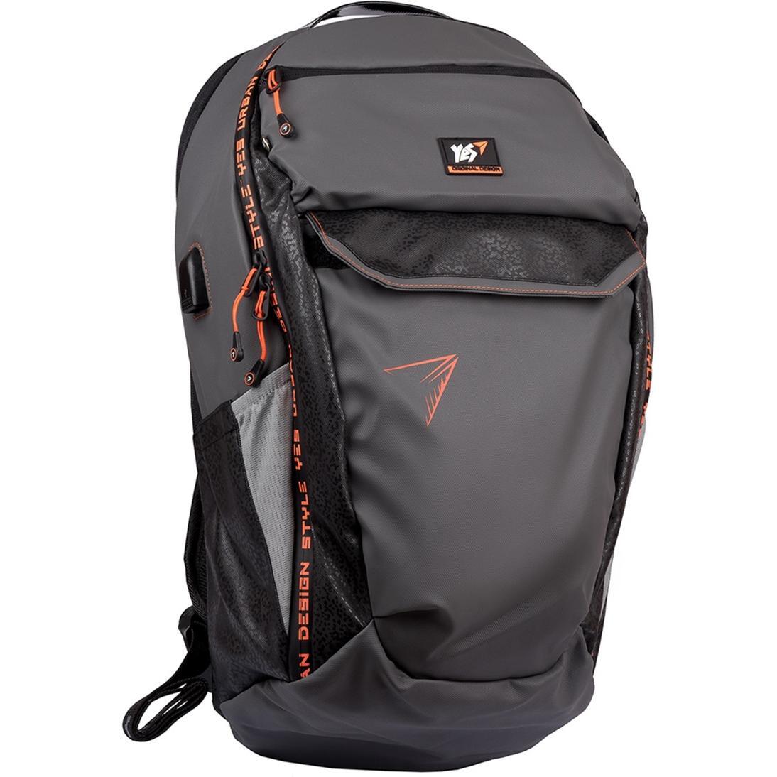 Рюкзак YES T-114 Urban design style, сірий/чорний (555527)фото1