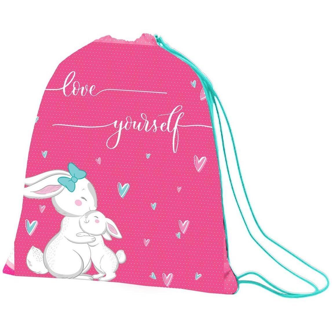 Сумка для взуття 1Вересня SB-10 Bunny, рожевий/бірюзовий (558579)фото1