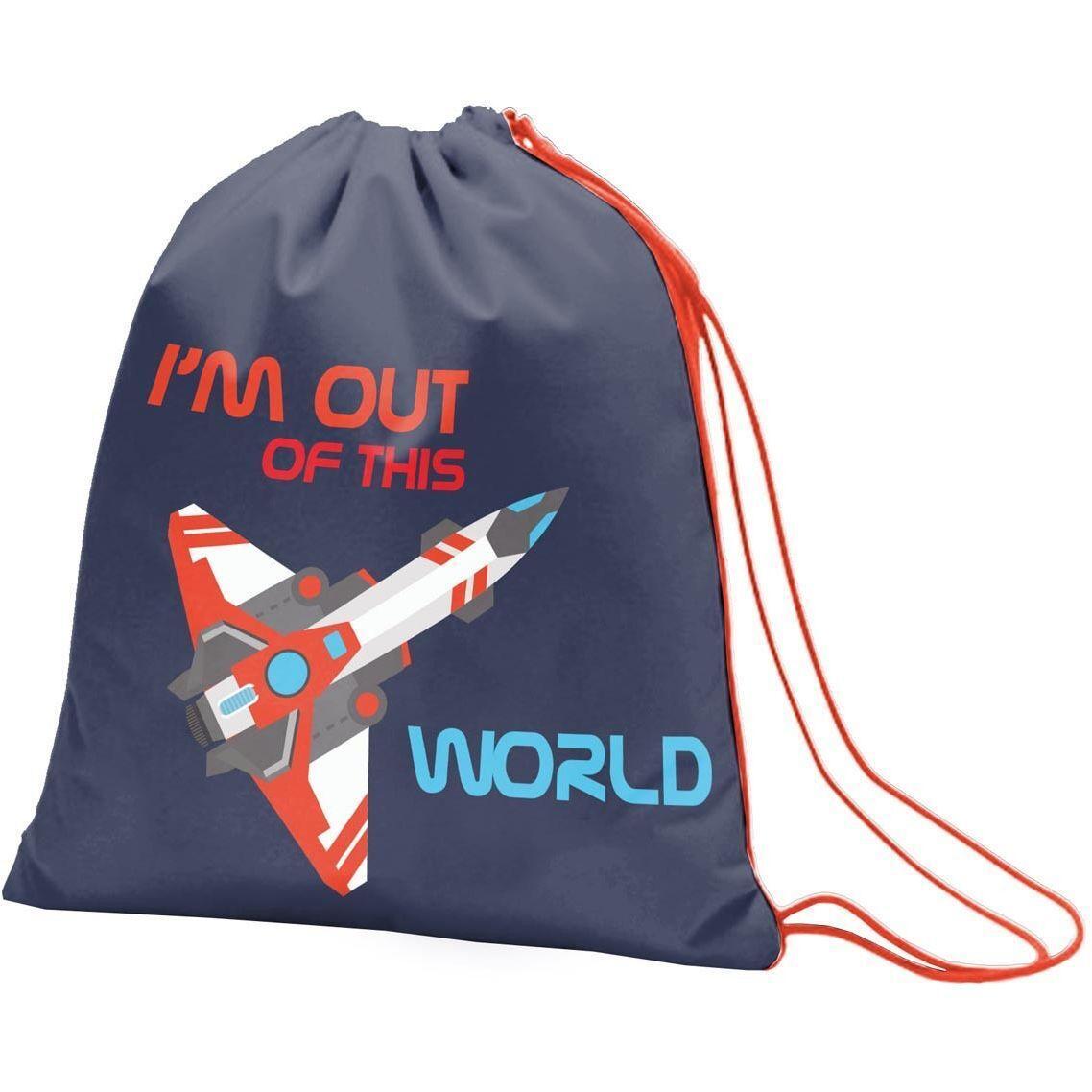 Сумка для взуття 1Вересня SB-10 Space, синій (552499)фото