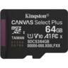 Карта пам'яті Kingston microSD 64GB C10 UHS-I A1 V10 R100MB/s (SDCS3/64GBSP)